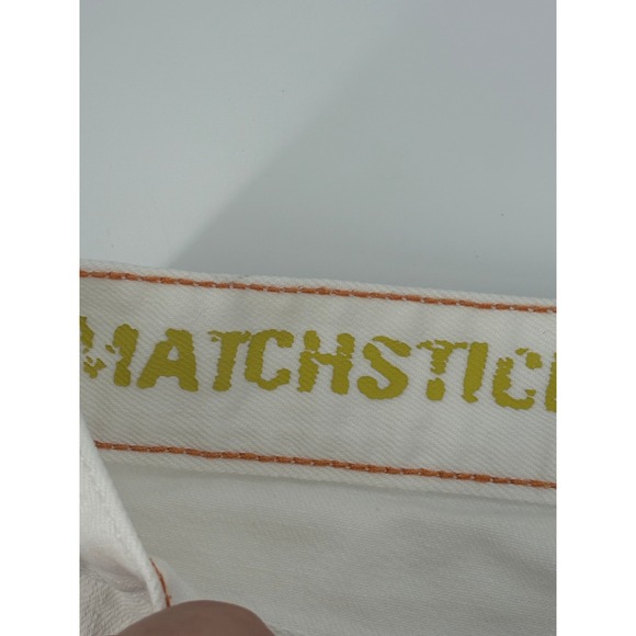 J. Crew White Stretch Denim Jeans Embellished Kiss Back‎ Pocket Women 27R - Picture 7 of 12